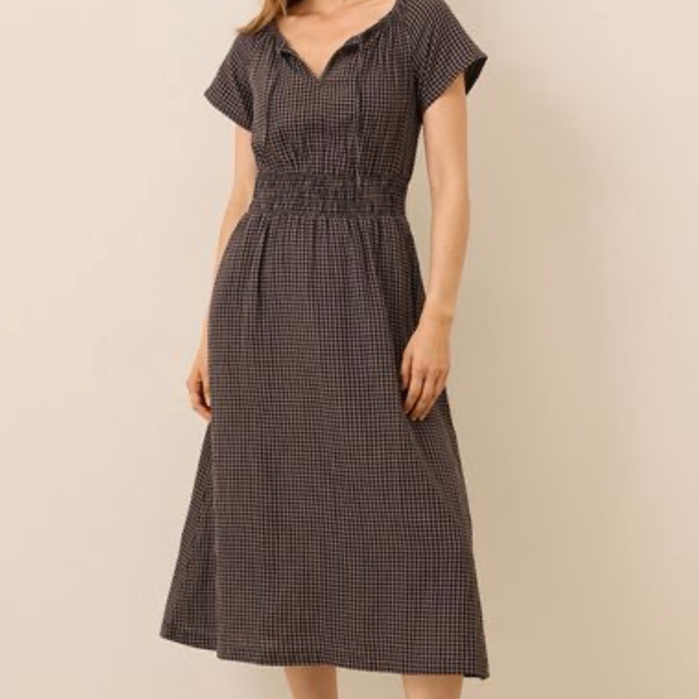 Pact Organic Coastal Double Gauze Boho Midi Dress